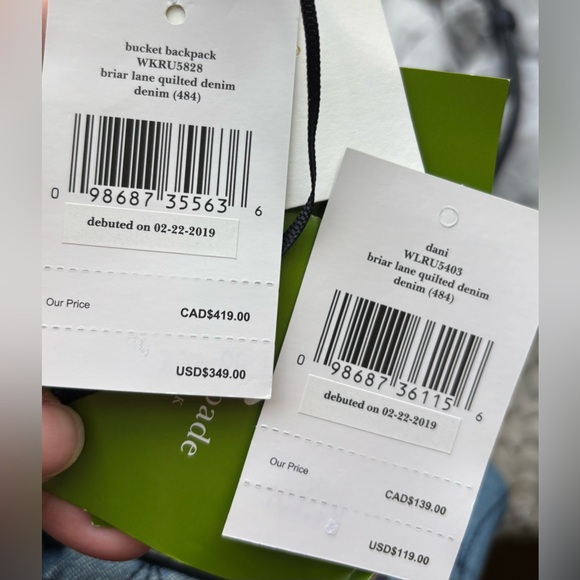 NWT Kate Spade Briar Lane Bucket Bag/Backpack & wallet - Picture 16 of 16